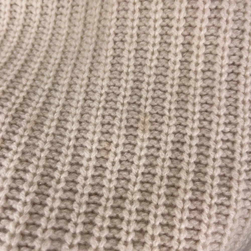 J. Crew Mockneck Tunic Sweater Cream Fine Wool Women's Small Mixed Fabric H4391 - Picture 4 of 9